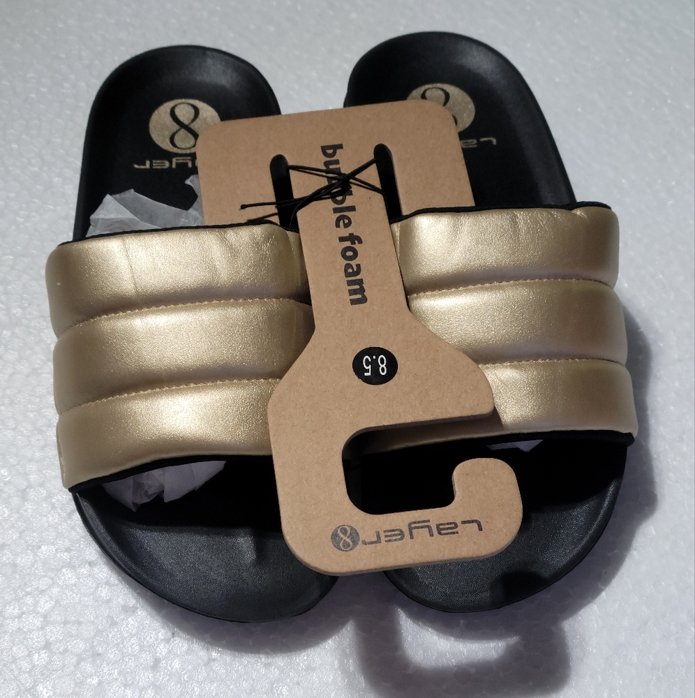 Layer 8 bubble foam sandals sliders